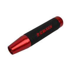 Universal Mugen Aluminum+Leather Gear Shift Knob Shifter Lever Head 1 Pc