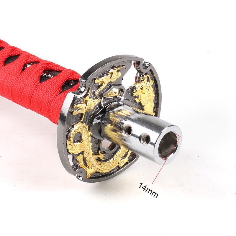 Universal Long Sword Katana Handle Gear Shift Knob Manual Transmission Shifter Lever Stick