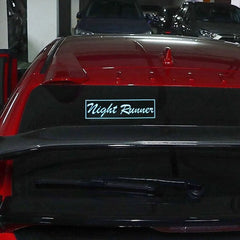 NIGHT RUNNER LED Car Window Sticker Windshield Electric Safety Decal Decoration Sticker Auto 1 Pc