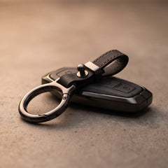 BYD Atto 3 Elite Series Metallic Car Key Case Luxury Zinc Alloy Protection Case(Black)