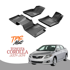 Toyota Corolla 2012 Model Heavy Duty All-Weather TPE Car Floor Mats in Premium Quality