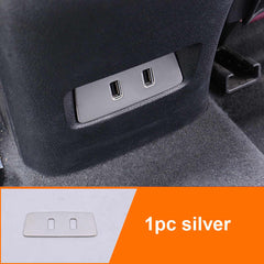 MG HS Rear AC Vent Complete Chrome Trims - Model 2020-2021