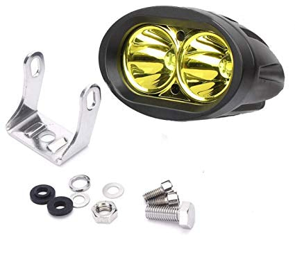 Bar Light 2 SMD Oval Shape 20 Watts Yellow Anti Fog 1 Pcs