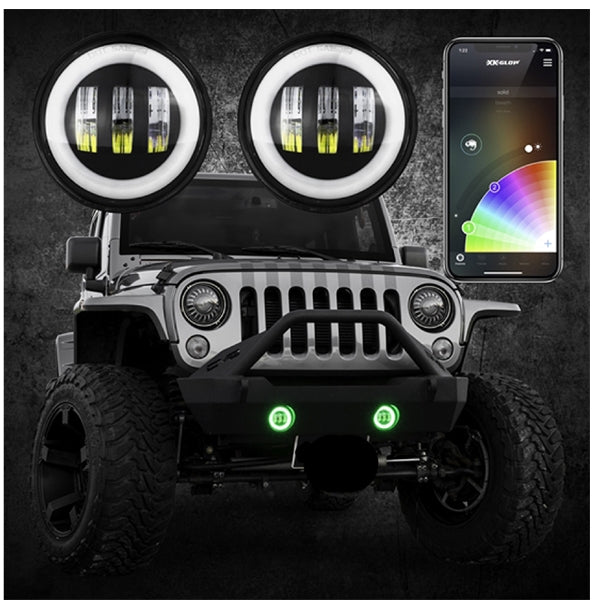 4 Inch Universal Bumper Light With App + Remote Control