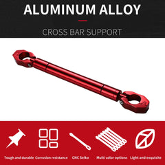 Universal Motorcycle Balance Handlebar Rod Red Crossbar Handle Bar Balance Beam For Honda 7/8" 22mm Hand