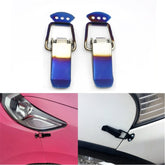 Universal Multicolor Bumper Stainless Clips Silver 2 Pcs Set