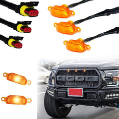 GMC Amber Front Grill Yellow LED Light 3 pcs Set