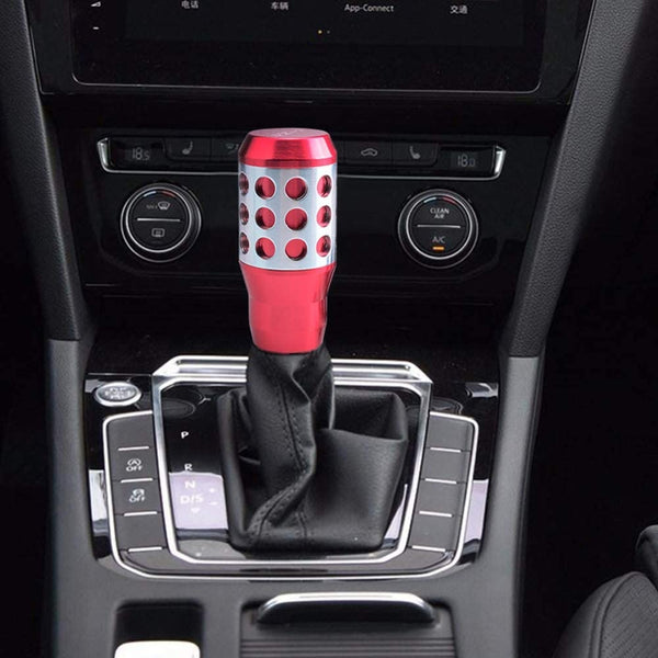 Universal Aluminum Red Car Gear Shift Knob Shifter Lever Fit