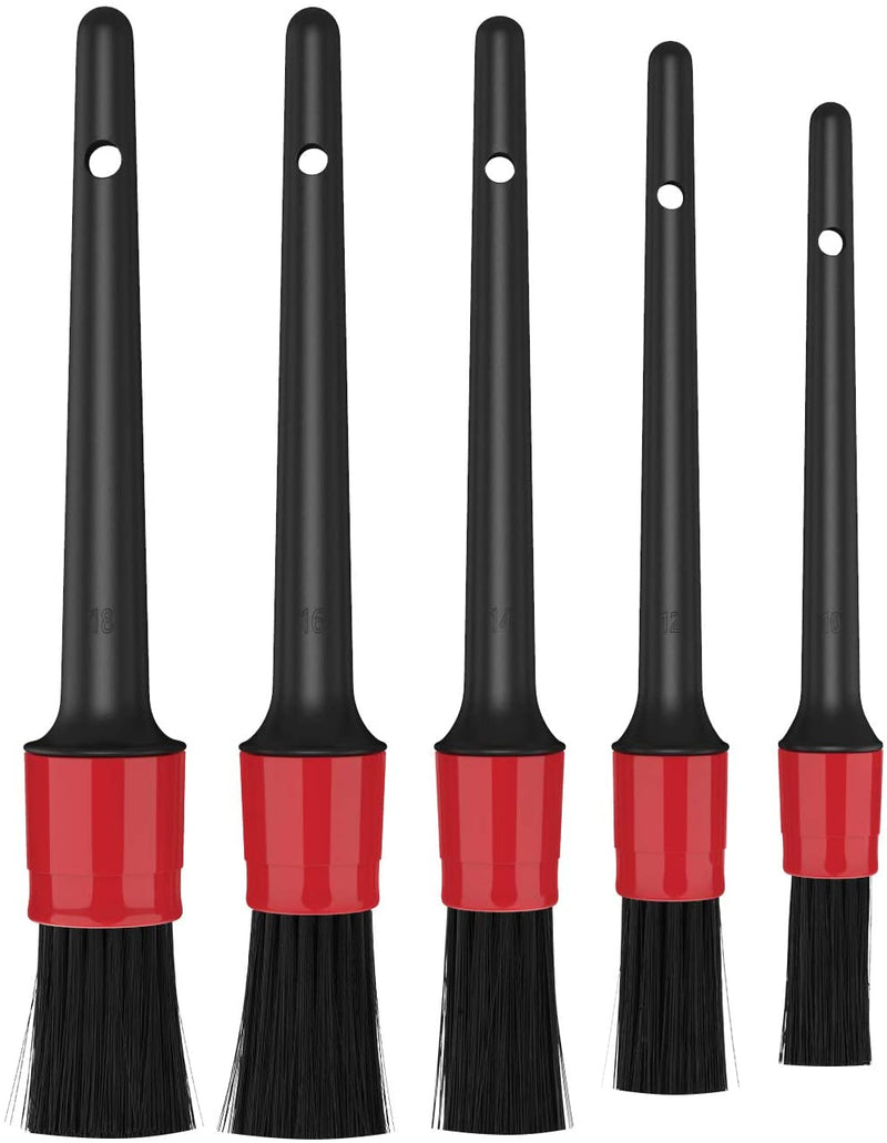 Car Detailing Brush For Cleaning Dashboard, Interior, Exterior 5 Pcs Set