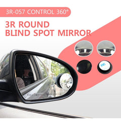 Car 360 Adjustable Rear View Blind Spot Concave Mirror For Car 2pcs Set