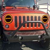 7 Inch Round Jeep Headlight Harley Style Daytime Running Lights With DRL 2 Pc