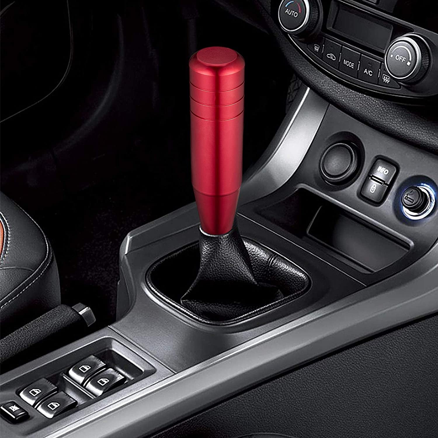 car gear knob Universal Aluminum Gear Knob Shift Knob Small Manual Red – Chaudhry Auto Store