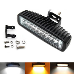 Bar Light 9 SMD Dual Color 6 Inch White Yellow 1 Pc