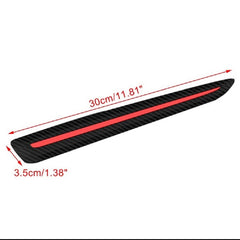 Car Universal Front Rear Carbon Fiber Bumper Air Guard 2 Pcs Set