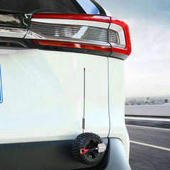 Car Antenna Car Spare Tire Decoration With Shovel