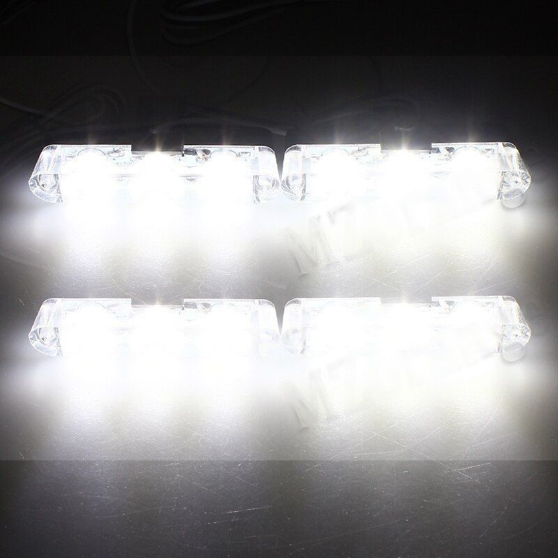 Smart Flasher LED Light White Strobe Flash Light Pcs Set