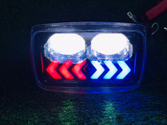 Devil Eye Headlight Double Lens With Arrow Original Fitting For Honda CD70 / CG125