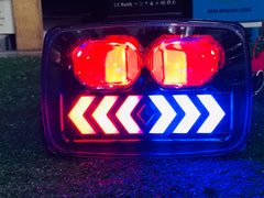 Devil Eye Headlight Double Lens With Arrow Original Fitting For Honda CD70 / CG125