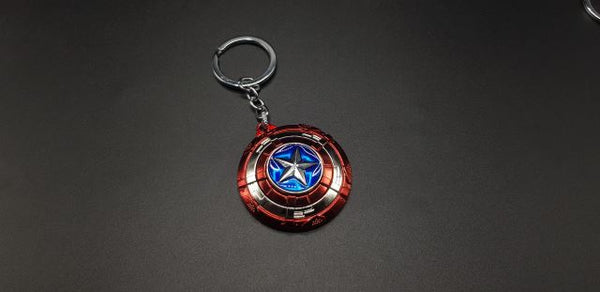 Captain America Spinner Metal Keychain