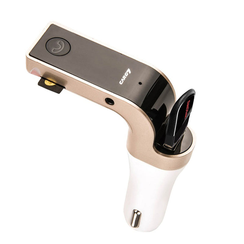 Car G7 Wireless Bluetooth FM Transmitter - Modulator Car Charger MP3 Player