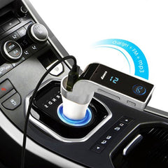 Car G7 Wireless Bluetooth FM Transmitter - Modulator Car Charger MP3 Player