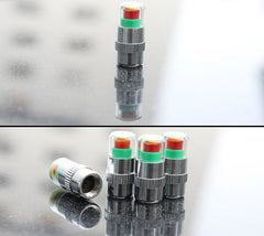 Car Tire Pressure Monitor Valve 2.4 bar Air Alert Cap 4 Pcs Set