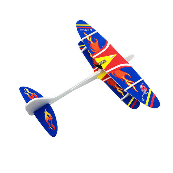 Hand throwing glider plane top