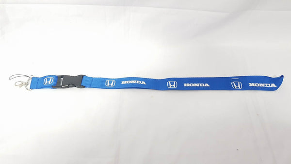 Fabric Key Chain Extra Long Honda Blue