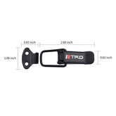 Universal Bumper Stainless Clips Black 2 Pcs Set