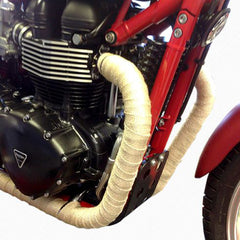 Universal Exhaust Heat Wrap Turbo Pipe Heat insulation Wrap 1 Pc (Off White)