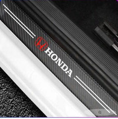 Universal Carbon Car Door Sills Stickers Tape Honda 4 Pcs Set