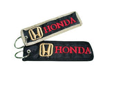 Honda Parashot Fabric Black Keychain
