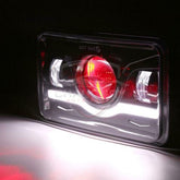 Jeep - Car LED Headlight Square 6x4 Sealed Beam 75W Hi-Low 1 Pc