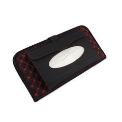 Leather Car Sun Visor CD Holder Clip Organizer Case
