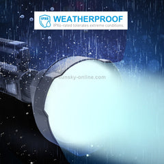 10W Rechargeable Strong LED Flashlight 4-Modes Outdoors Searchlight with Tripod