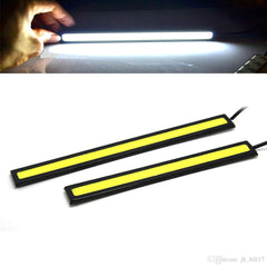 LED DRL Driving Daytime Running Lights Strip COB 2 Pcs Set