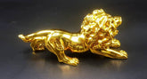 LION Roar Style Sleek Design Gold Decoration Piece