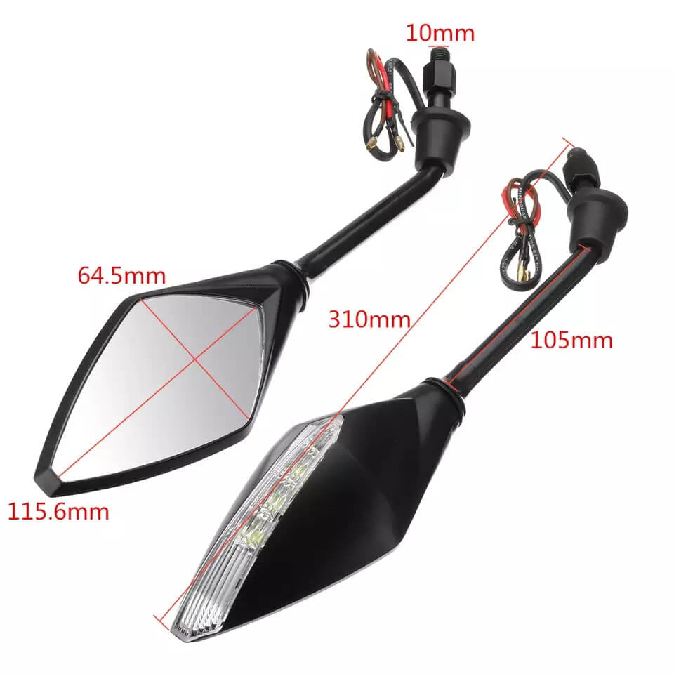 Bike light mirror discount