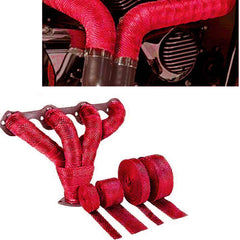 Universal Exhaust Heat Wrap Turbo Pipe Heat insulation Wrap 1 Pc (Red)