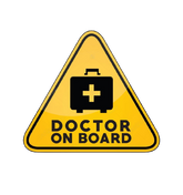 Doctor On Board Sticker