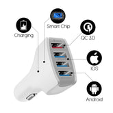 Qualcomm Quick Charge 3.0 Car Charger Adapter 4 Port USB Car Charger