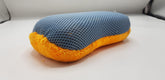 Microfiber Sponge For Washing and Polishing Orange - Grey 1 Pc