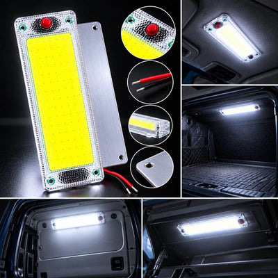 12V Ultra Bright COB LED Dome Light for Car Interior, Trunk, Camping, Emergency & Mechanical Work