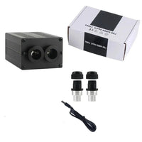 Liuhawk Double Head Fiber Optic 9.5ft Starlight Headliner Kit 500 pcs 0.75mm & 900 Pcs 0.5mm with 100 pcs 1mm Meter Shooting Star, Sound Activated Remote APP Control CAR And HOME Roof Decor