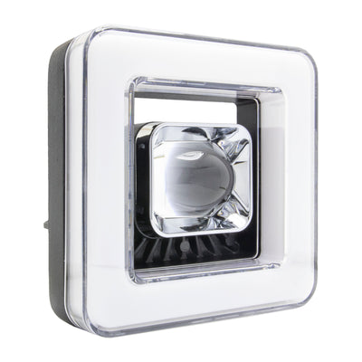 Universal Square Led Extralight 20w Red Devil Eye 4 Functions 1 Pc