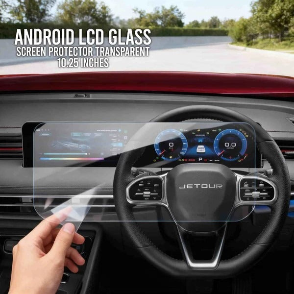1 Pc Jetour Dashing Transparent Car LCD Screen And Speedometer Glass Protector In Premium Quality