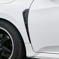 2 Pcs Set 3D Carbon Fiber Car Side Fender Vent Air Wing Cover