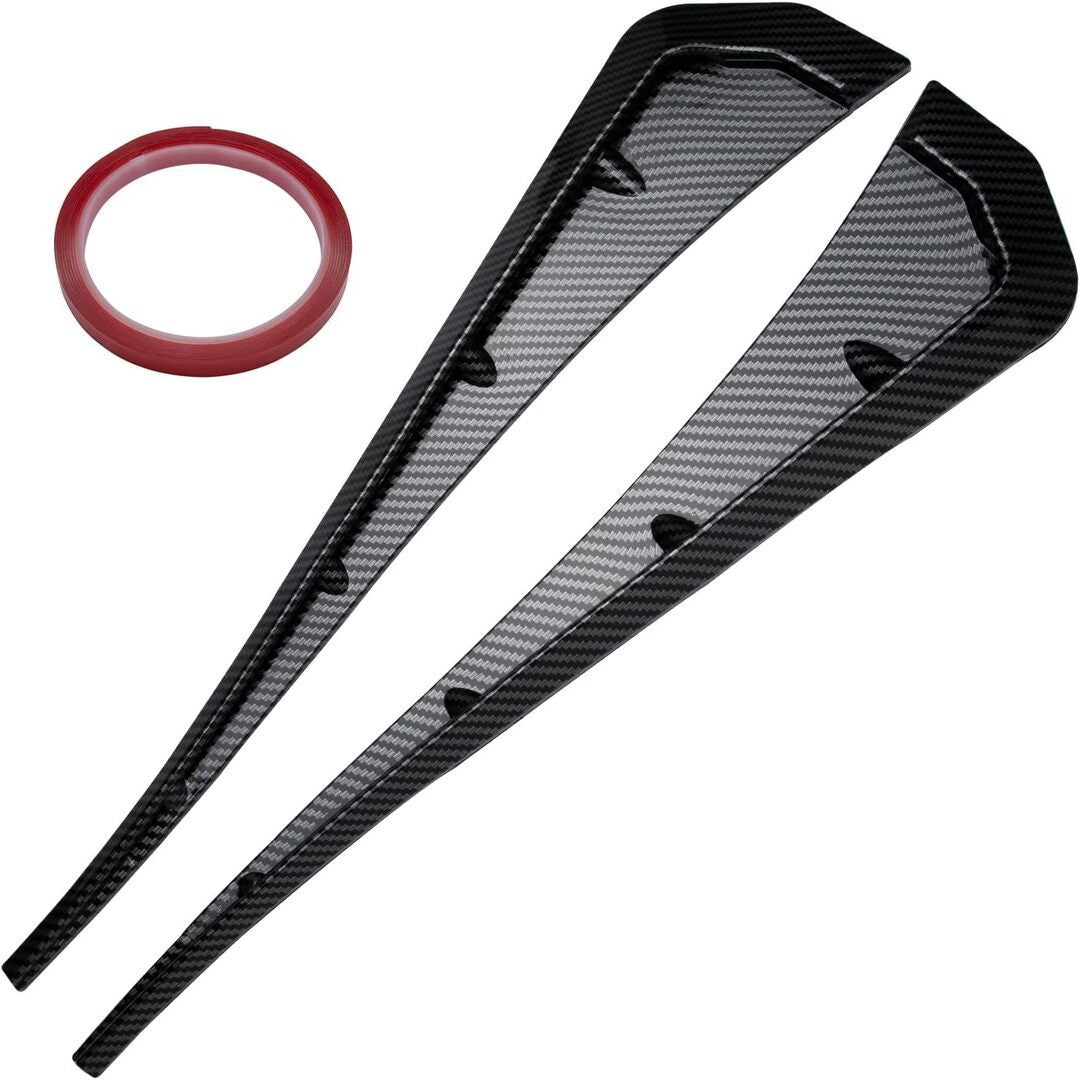 1 Pc 3D Carbon Fiber Car Side Fender Vent Air Wing Cover