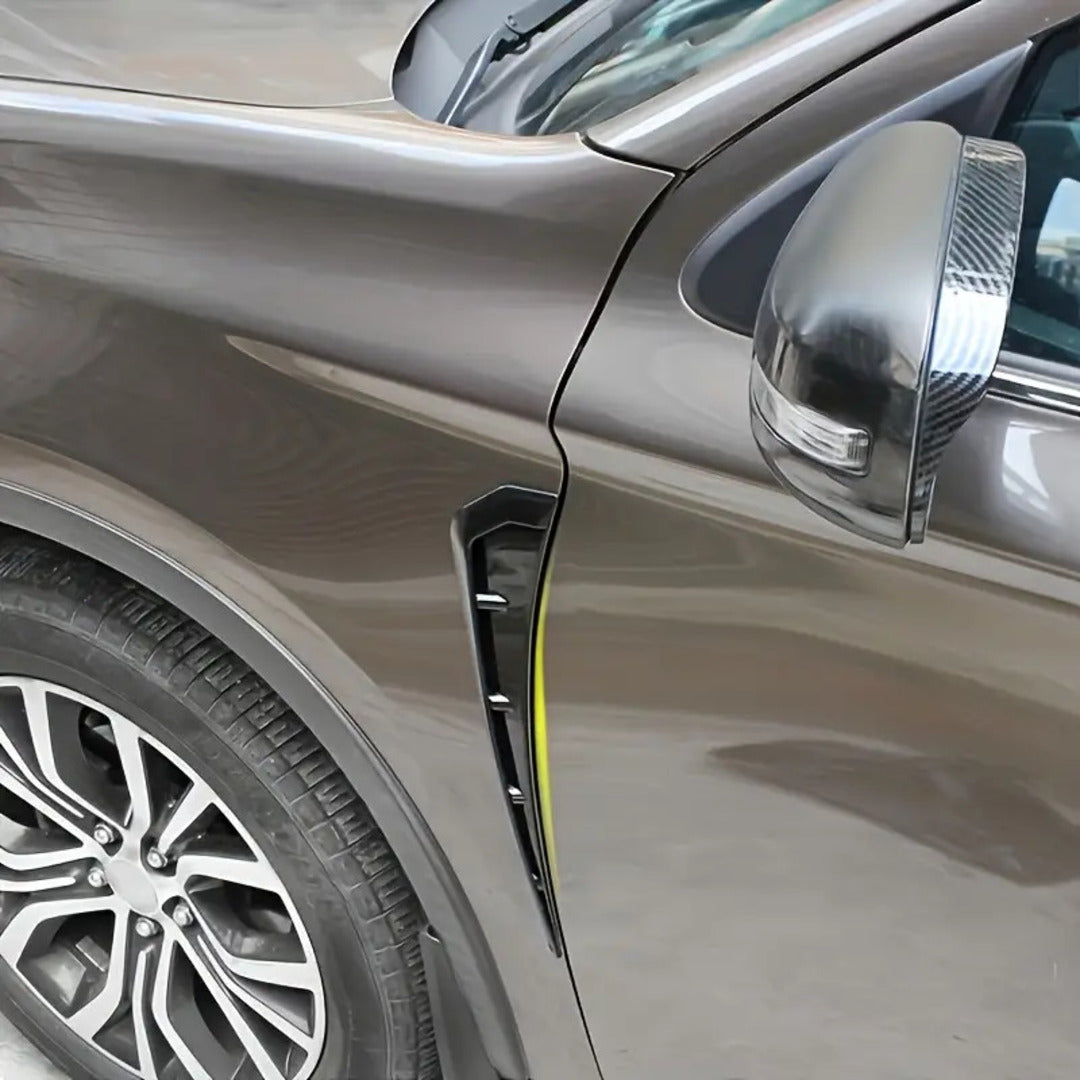 1 Pc 3D Carbon Fiber Car Side Fender Vent Air Wing Cover