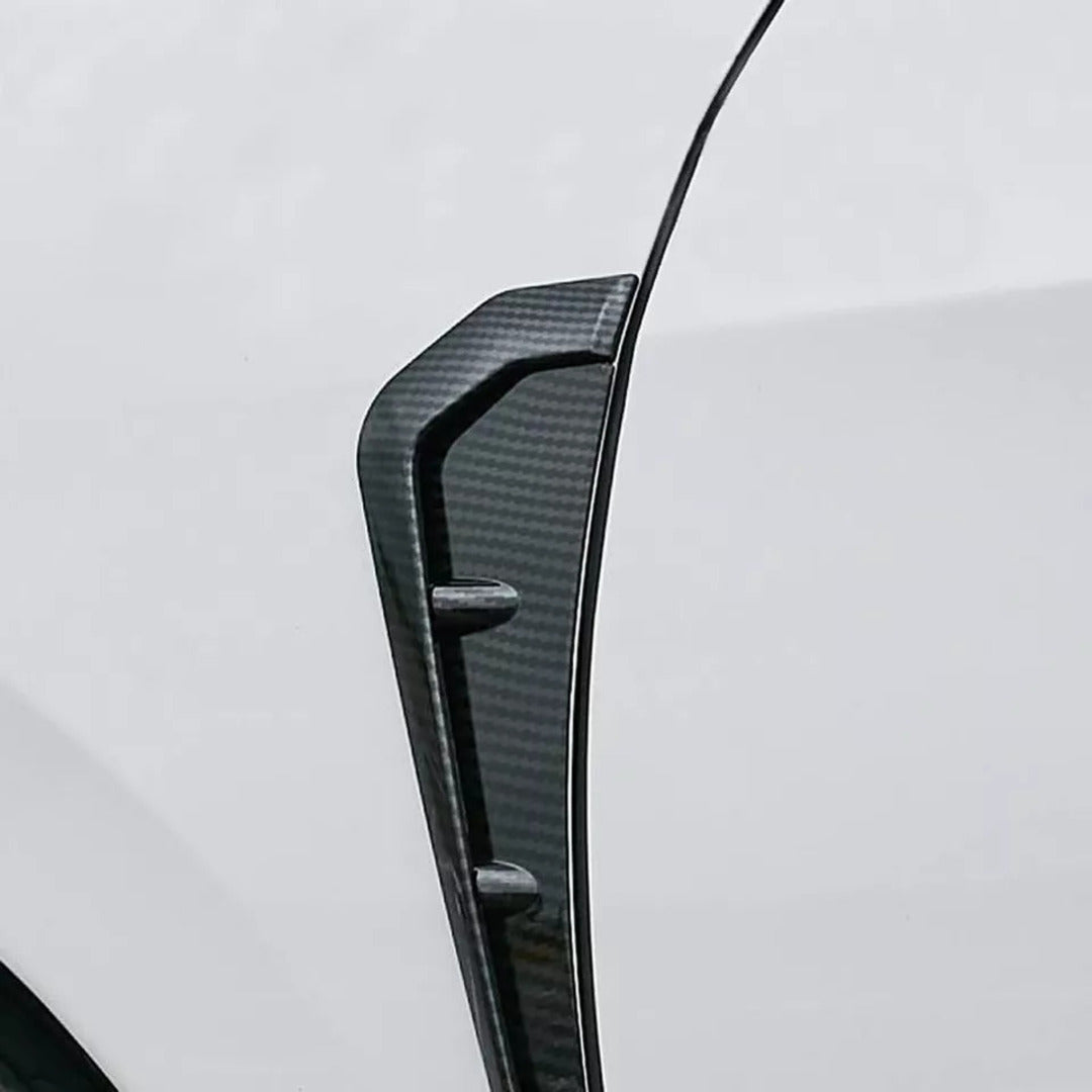 1 Pc 3D Carbon Fiber Car Side Fender Vent Air Wing Cover